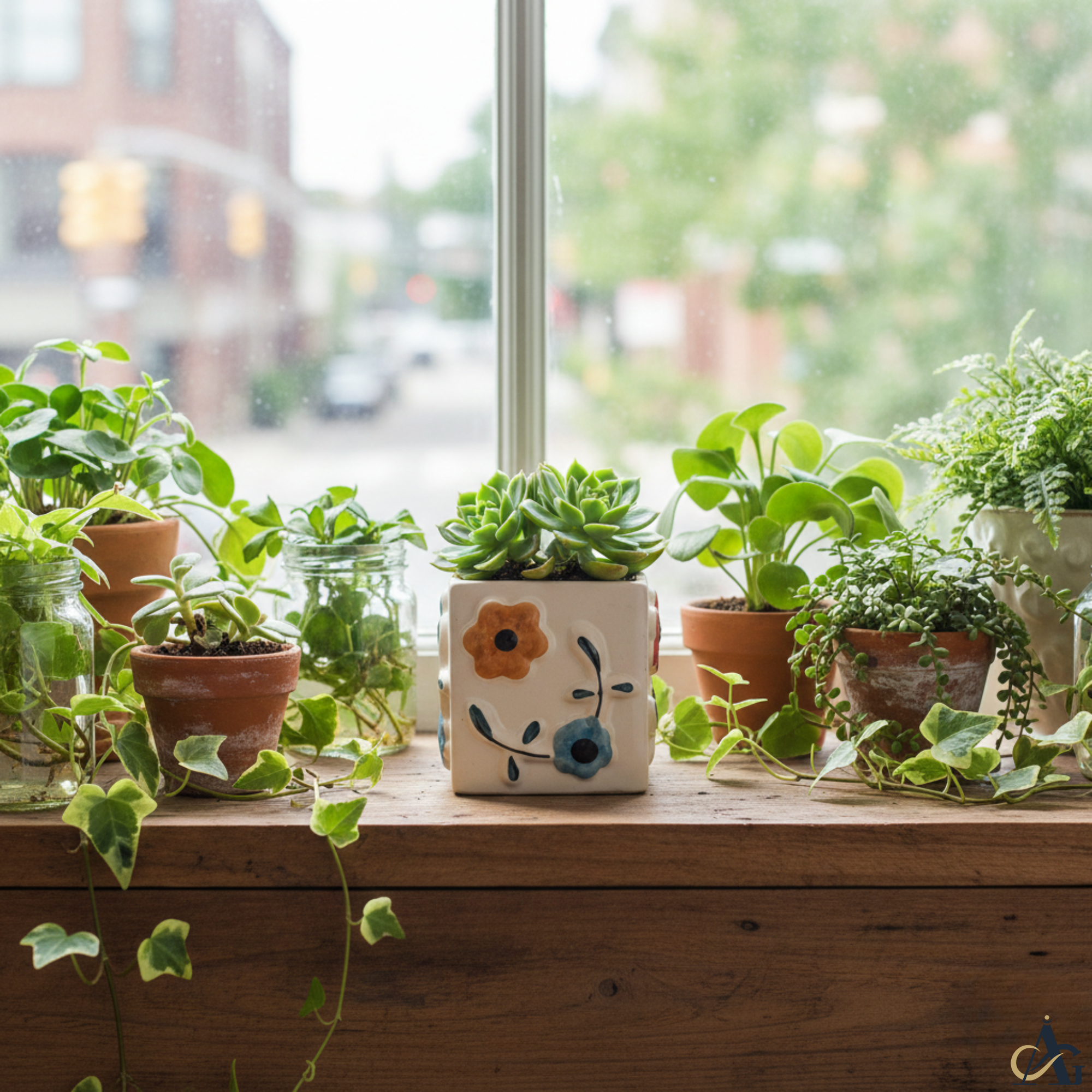 Ceramic Flower Planter – Premium Handcrafted 4.3” Square Pot - Image 8