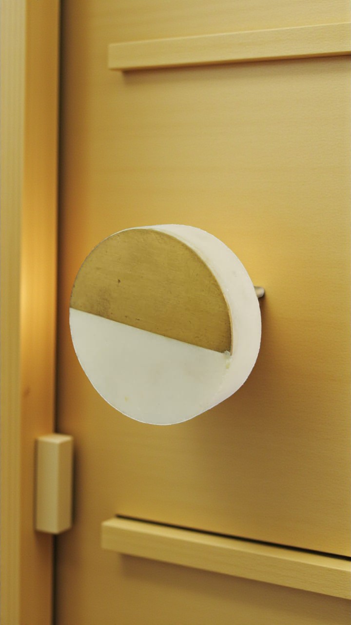 Marble Cabinet Knob – 1.5” Premium Gold Accent | Fusion Series - Image 4